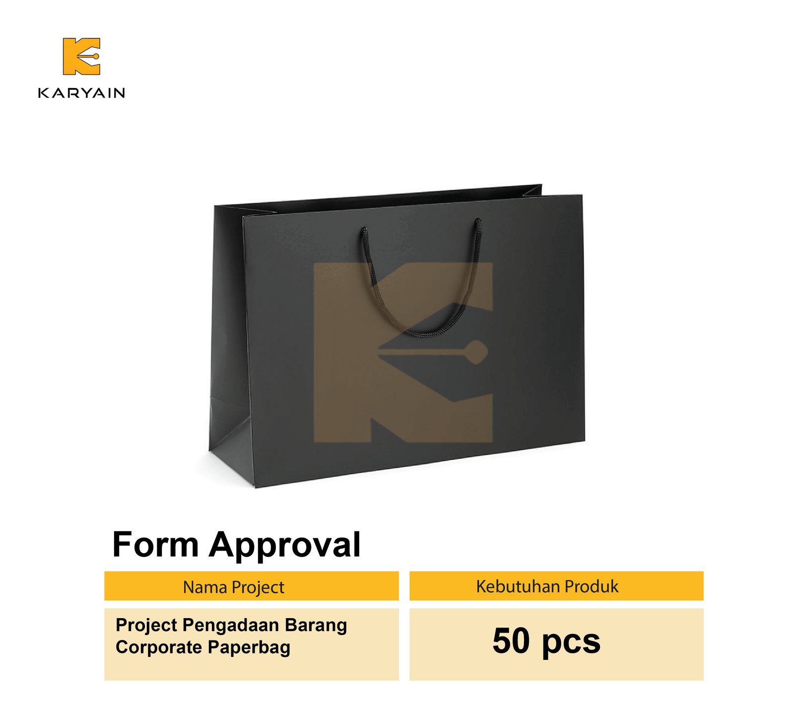 Project Pengadaan Barang Corporate Paperbag