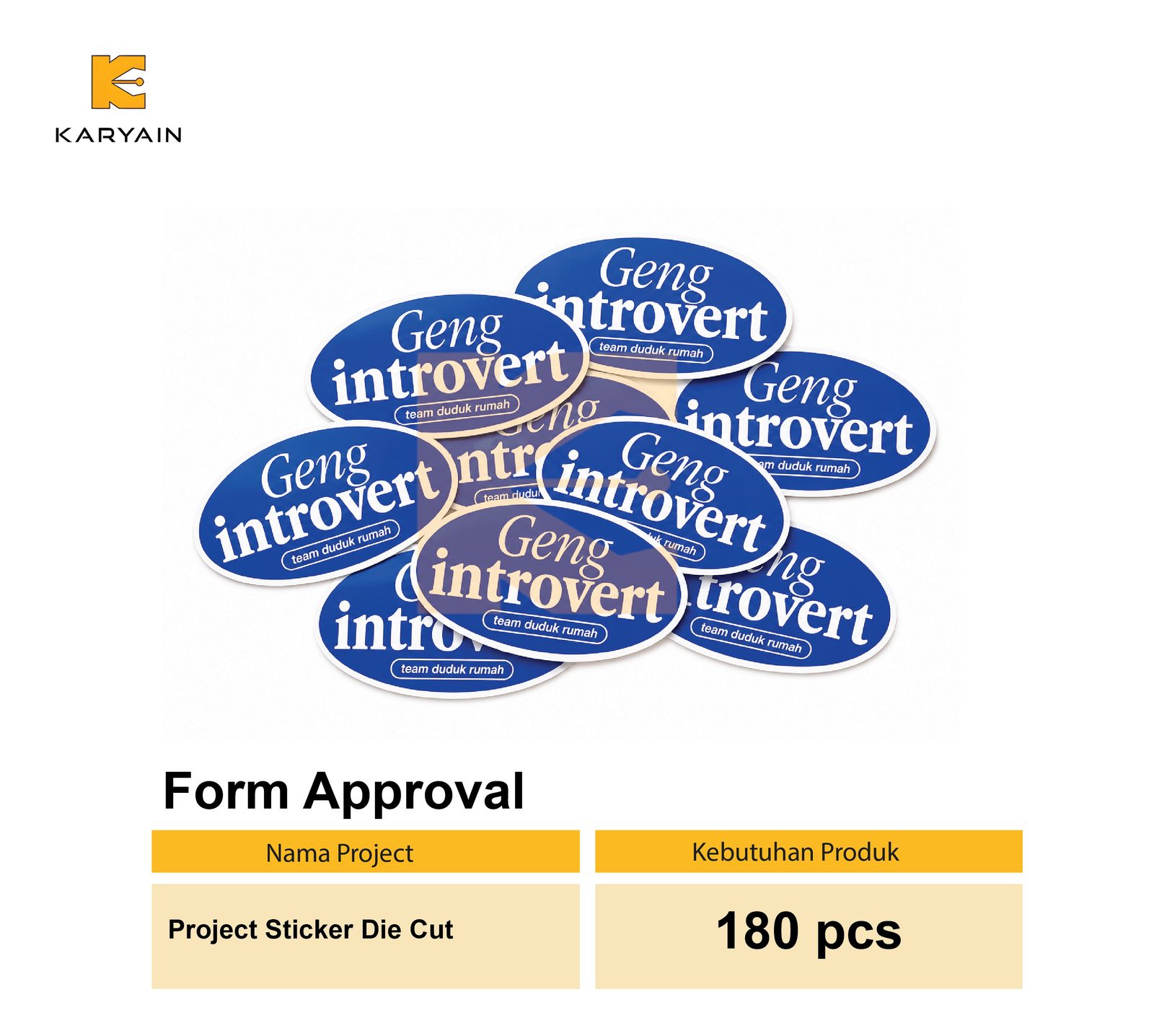 Project Sticker Die Cut
