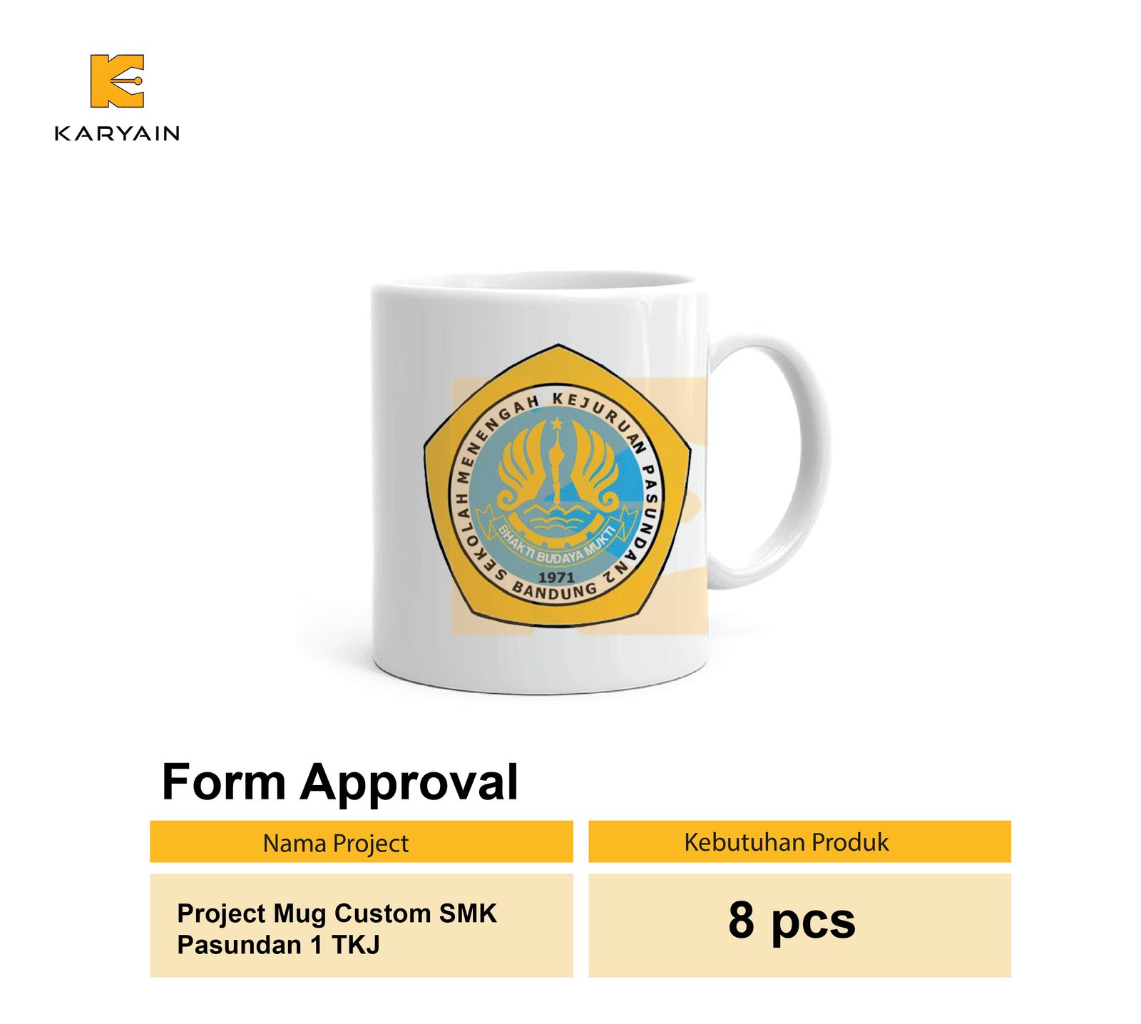 Project Mug Custom SMK Pasundan 1 TKJ